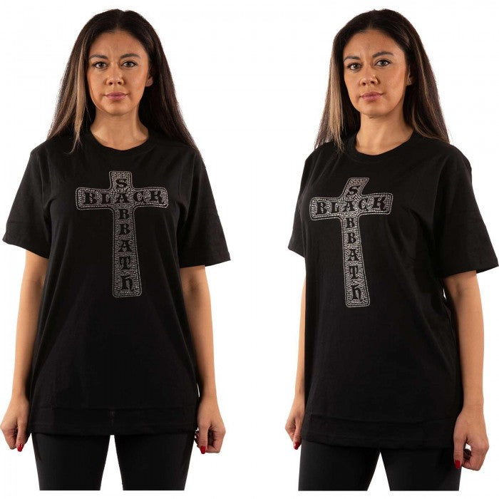 Front - Black Sabbath Unisex Adult Cross T-Shirt