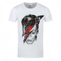 Front - David Bowie Unisex Adult Aladdin Sane Flash T-Shirt