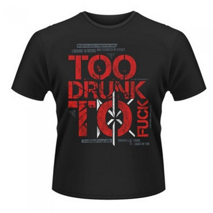 Front - Dead Kennedys Unisex Adult Too Drunk To Fuck Cotton T-Shirt