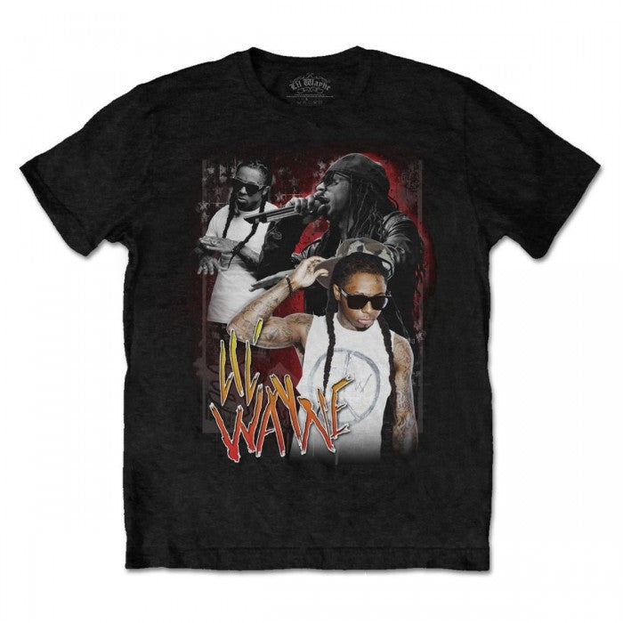Front - Lil Wayne Unisex Adult 90s Homage Cotton T-Shirt