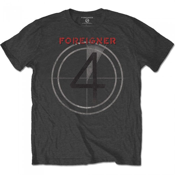 Front - Foreigner Unisex Adult 4 Cotton T-Shirt