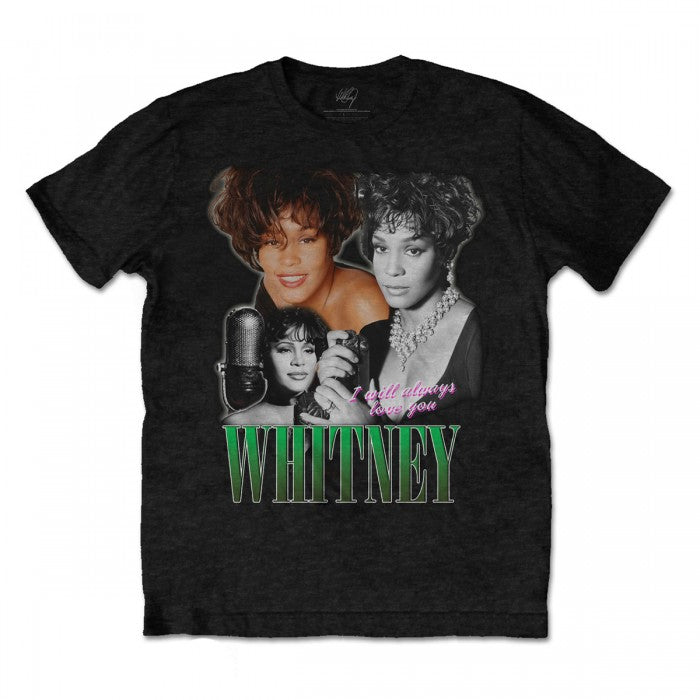 Front - Whitney Houston Unisex Adult I Will Always Love You Homage Cotton T-Shirt