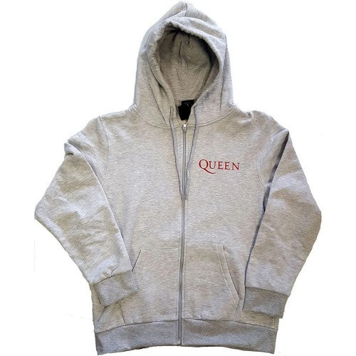 Front - Queen Unisex Adult Classic Crest Full Zip Hoodie