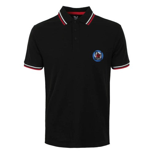 Front - The Who Unisex Adult Target Logo Polo Shirt