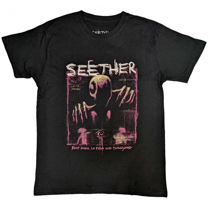 Front - Seether Unisex Adult Beat Down T-Shirt