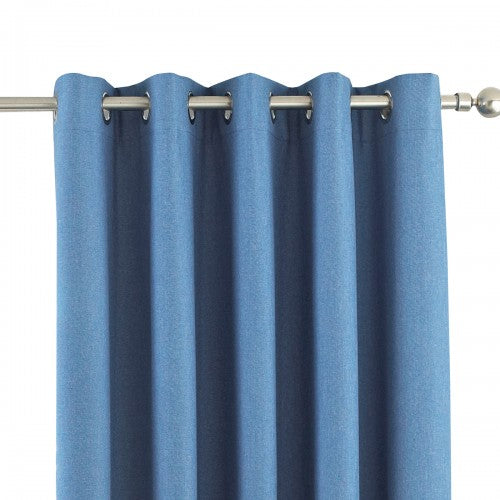 Front - Riva Home Eclipse Blackout Eyelet Curtains