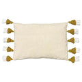 Ochre Yellow - Back - Furn Rainbow Tufted Tassel Cushion Cover
