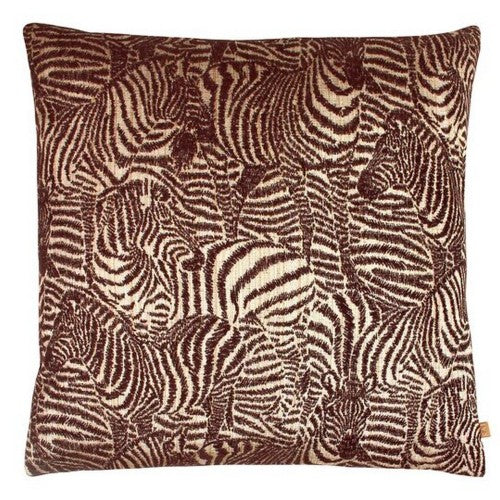 Front - Kai Hector Jacquard Zebra Cushion Cover