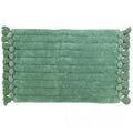 Green - Front - Furn Tassel Ribbed Bath Mat