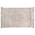 Natural - Front - Furn Tassel Ribbed Bath Mat