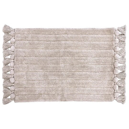 Natural - Front - Furn Tassel Ribbed Bath Mat