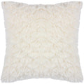 Front - Heya Home Faux Fur Fluff Ball Cushion Cover