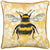 Front - Wylder Manor Piped Velvet Bee Cushion Cover