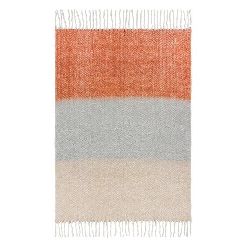 Front - Yard Rawton Herringbone Ombre Throw