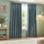 Front - Wylder Nature Grantley Jacquard Pencil Pleat Curtains