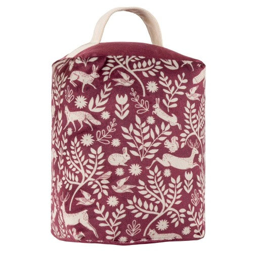 Front - Furn Skandi Woodland Velvet Animals Doorstop