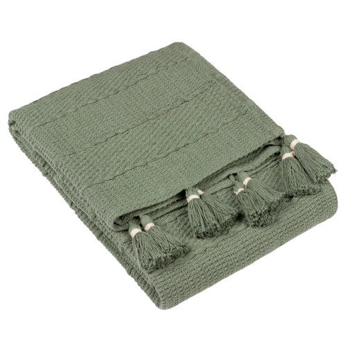 Front - Yard Caliche Woven Tassel Throw