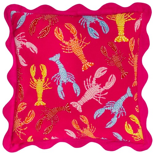 Front - Furn Scalloped Crustaceans Cushion Cover