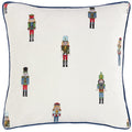 Front - Furn Classic Embroidered Nutcracker Christmas Cushion Cover