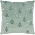 Front - Furn Evergreen Classic Tree Embroidered Cushion Cover