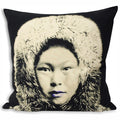 Front - Riva Home Monochrome Eskimo Cushion Cover