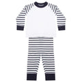 Front - Larkwood Childrens/Kids Striped Long Pyjama Set