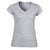 Front - Gildan Womens/Ladies Softstyle Heather V Neck T-Shirt