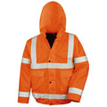 Front - Result Core Mens Core Hi-Vis Safety Blouson Jacket