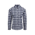 Front - Premier Womens/Ladies Mulligan Checked Long-Sleeved Shirt