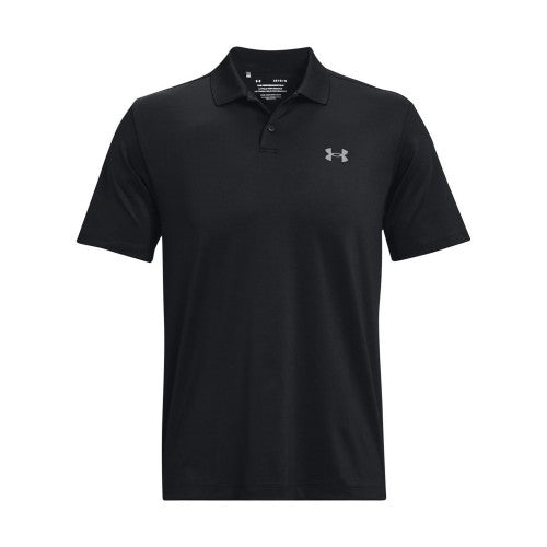 Black-Black - Front - Under Armour Mens Polo Shirt