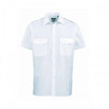 Front - Premier Mens Short-Sleeved Pilot Shirt