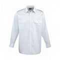 Front - Premier Mens Long-Sleeved Pilot Shirt