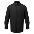 Front - Premier Mens Poplin Long-Sleeved Formal Shirt