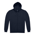 Front - B&C Unisex Adult ID.224 Full Zip Hoodie