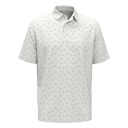 Front - Callaway Unisex Adult Chev All-Over Print Polo Shirt