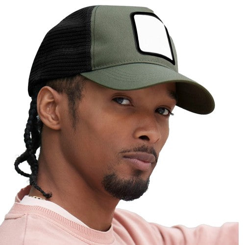 Front - Beechfield Unisex Adult Appliqué 5 Panel Trucker Cap