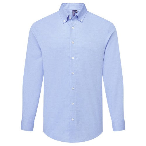 Front - Premier Mens Supreme Oxford Long-Sleeved Formal Shirt