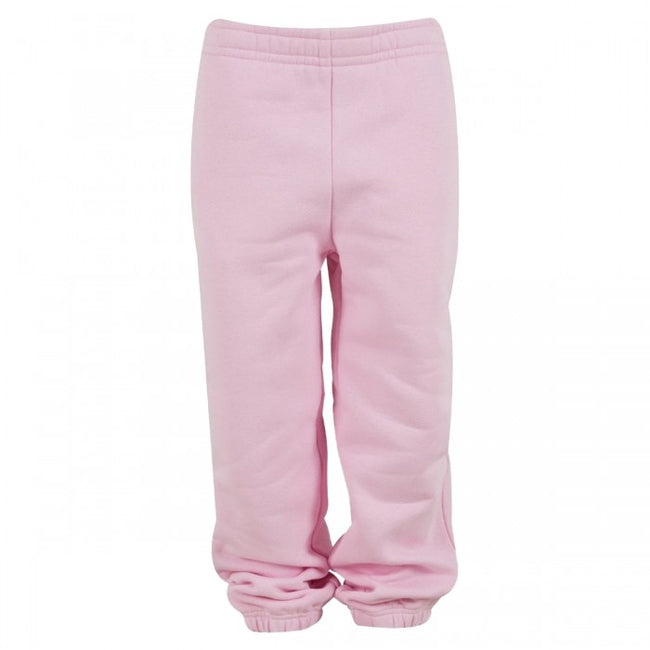 Front - Build Your Brand Childrens/Kids Fluffy Jogging Bottoms