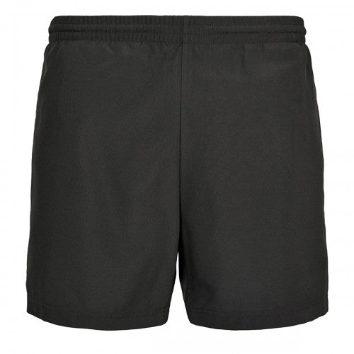Black-Black - Front - New Morning Studios Mens Basic Swim Shorts