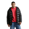 Front - 2786 Mens Solitude Recycled Hooded Padded Jacket