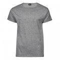 Front - Tee Jays Mens Heather Roll Up T-Shirt