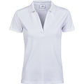 Front - Tee Jays Womens/Ladies Luxury Stretch Polo Shirt