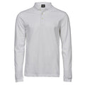 Front - Tee Jays Mens Luxury Stretch Long-Sleeved Polo Shirt