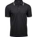 Front - Tee Jays Mens Luxury Stripe Polo Shirt