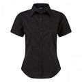 Front - Premier Short Sleeve Poplin Blouse / Plain Work Shirt