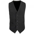 Front - Premier Mens Lined Polyester Waistcoat / Catering / Bar Wear