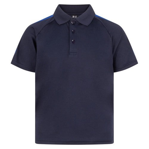 Navy - Front - Finden & Hales Childrens-Kids Team Polo Shirt