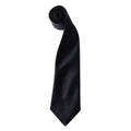 Front - Premier Mens Plain Satin Tie (Narrow Blade)