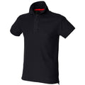 Front - Skinni Fit Mens Club Polo Shirt (with Stay-up Collar)