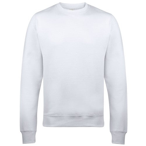 Front - AWDis Just Hoods AWDis Unisex Crew Neck Plain Sweatshirt (280 GSM)